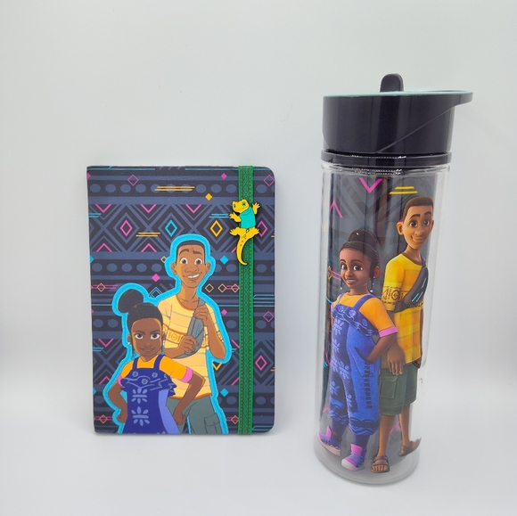 Disney Parks Iwájú Journal Notebook w/ Gecko Charm & Tumbler Limited Release - Picture 6 of 6